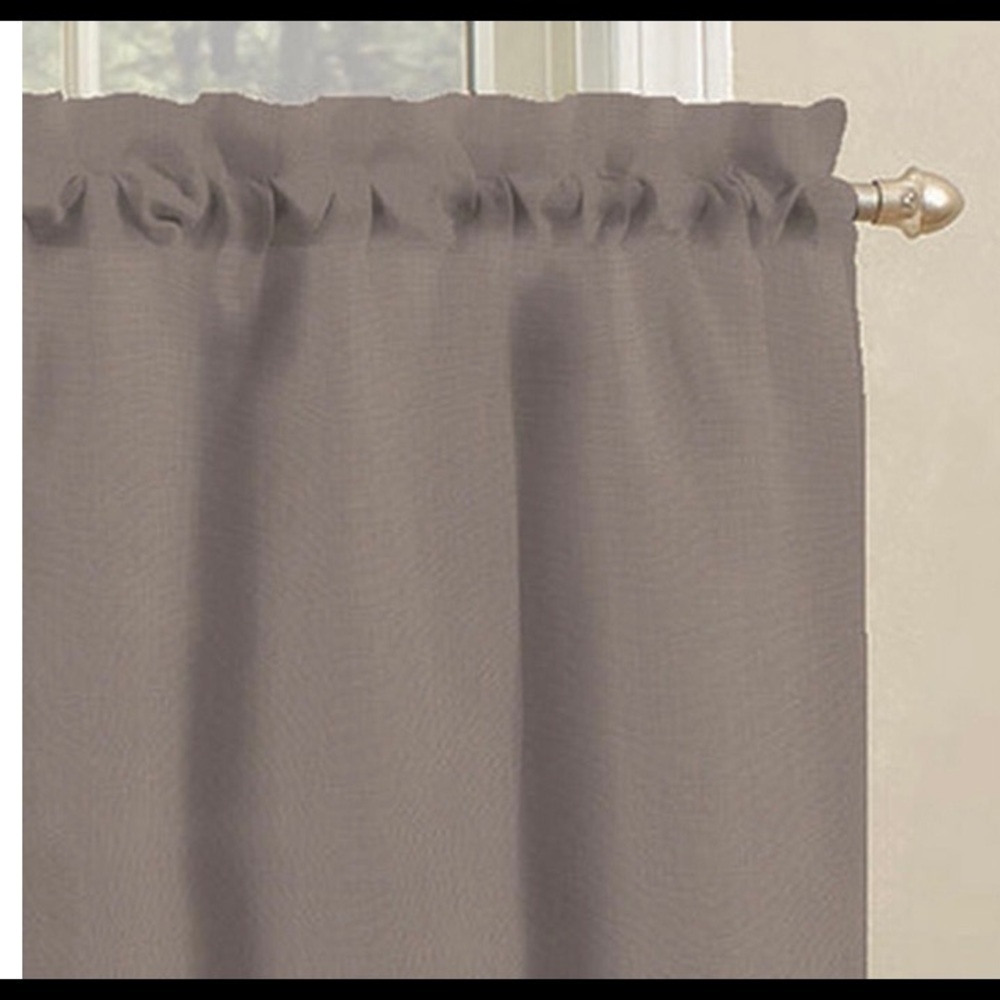 MAINSTAYS-TAUPE CURTAINS-2 PANELS 28x36 - Picture 5 of 6
